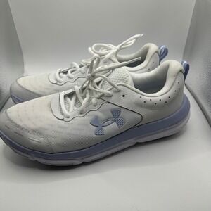Under Armour Charged Assert 10 Women's White Light purple Athletic Shoes Size 12